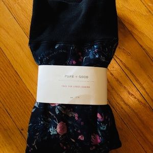 Anthropologie [Pure + Good] Faux fur lined legging